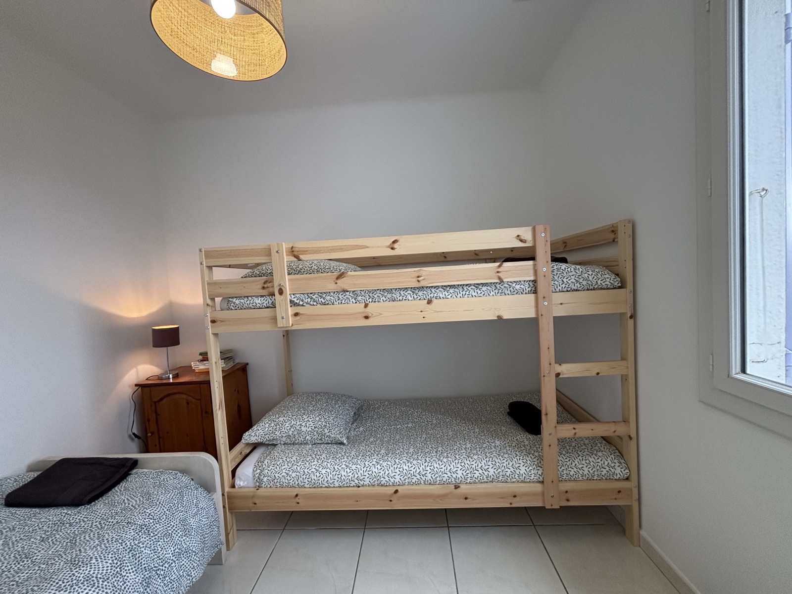 The kids' room, bunk beds