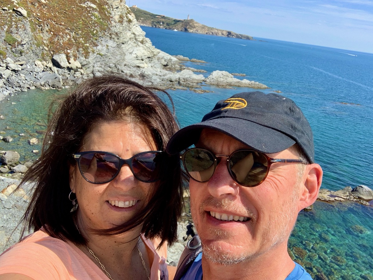 Philippe and Suzana on the coastal path